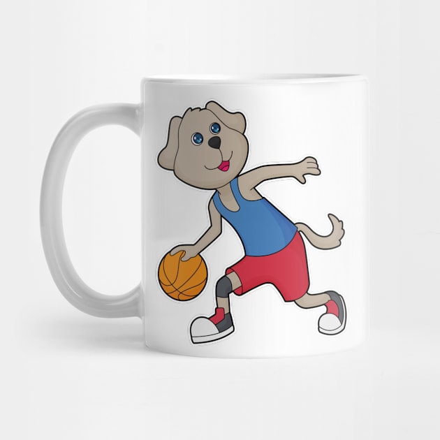 Dog Basketball player Basketball by Markus Schnabel